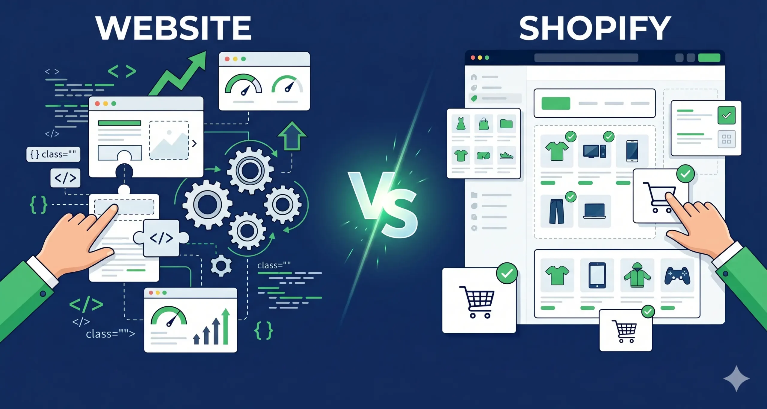 Website Development vs Shopify