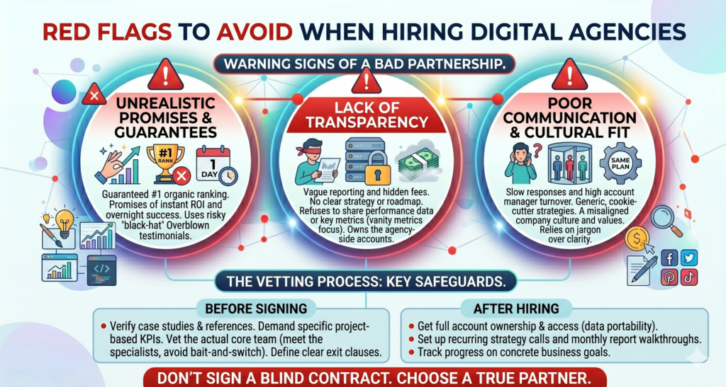 Red Flags to Avoid When Hiring Digital Agencies