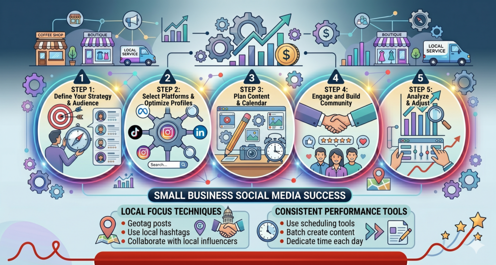 Step-by-Step Social Media Marketing Strategy for Small Businesses