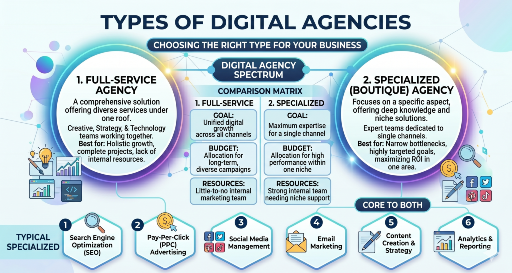 Types of Digital Agencies