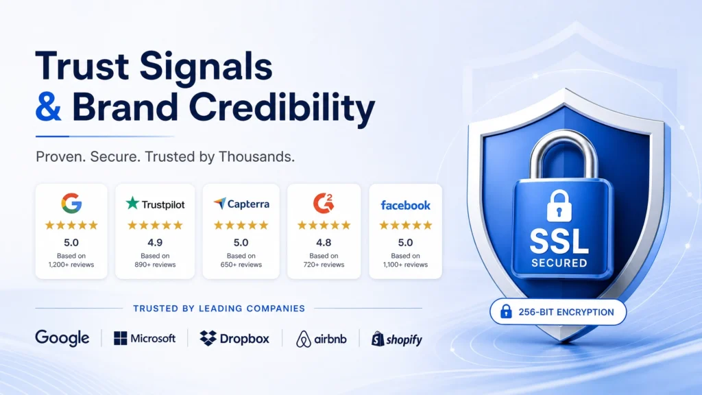 Feature 7 trust signals